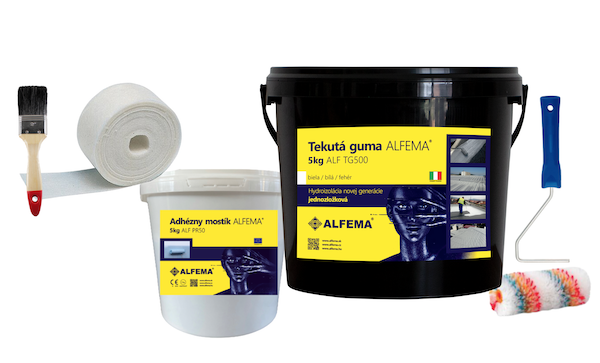 SET M - ALF TG500 Biela TEKUTÁ GUMA ALFEMA